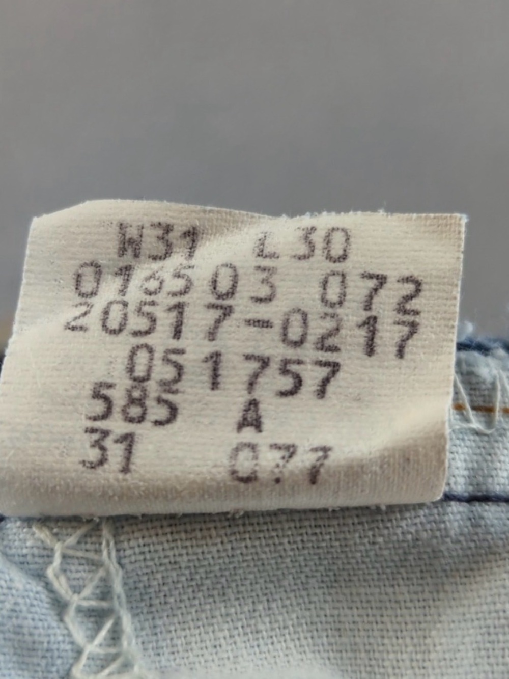 Vintage 80s Levi's Orange Tab Women's Blue Acid-Wash Bootcut Jeans Made in USA - Picture 11 of 11